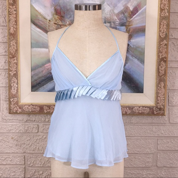 Speed Limit Tops - Speed Limit Pleated Trim  Halter Top